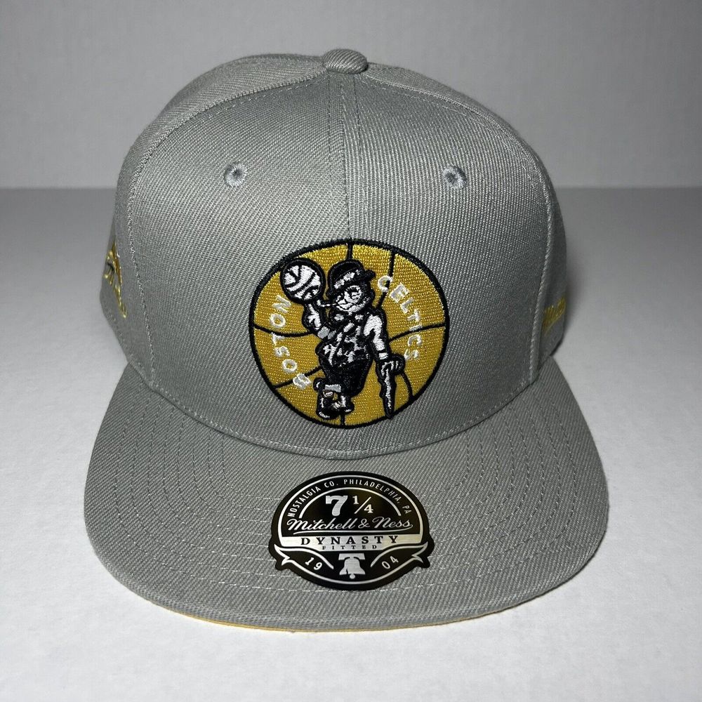 Mitchell & Ness Mens Hat Boston Celtics The 1986 NBA Finals Gray Fitted 7 1/4